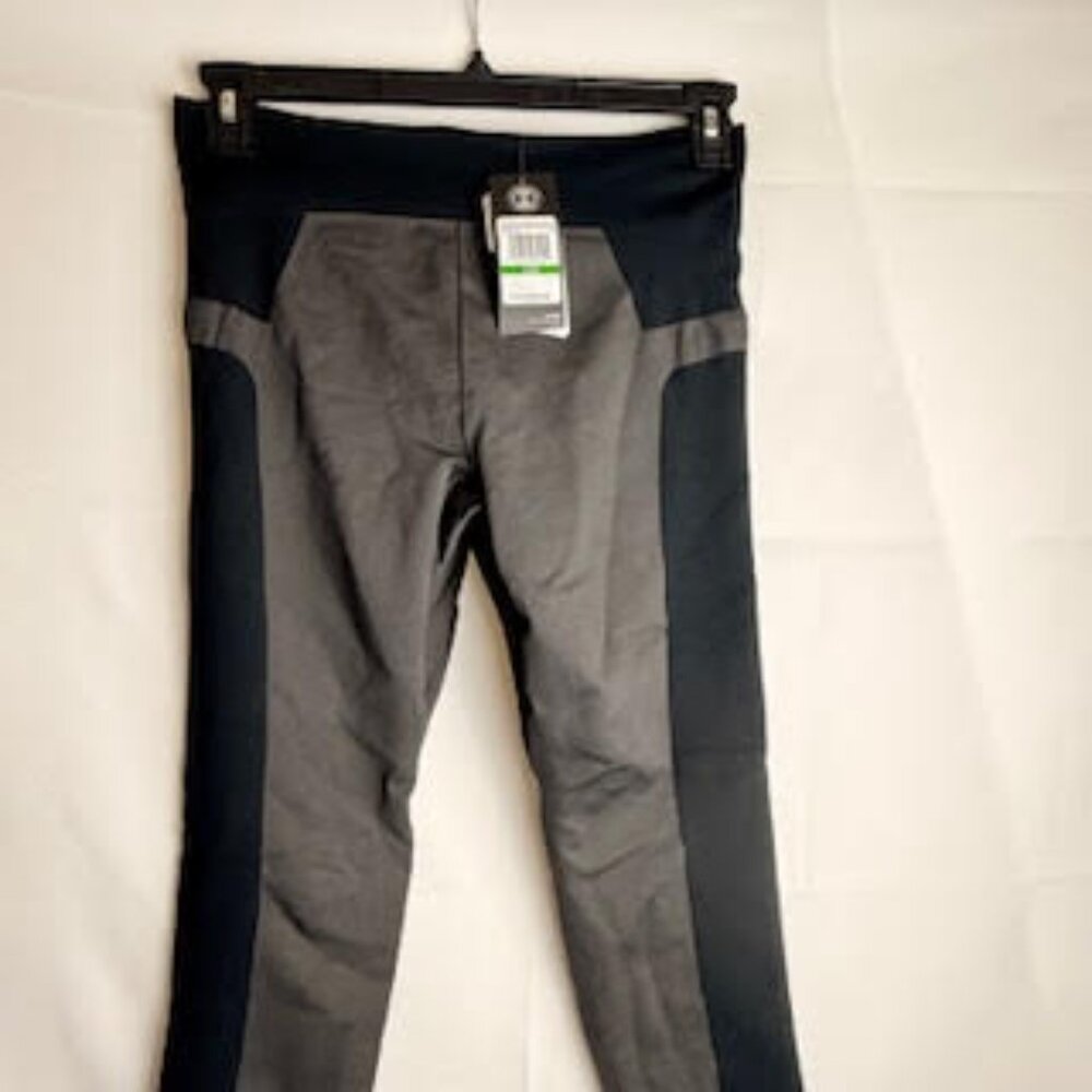 🔥 Under Armour HeatGear Compression Leggings | Black Gray | Women’s Large (L)